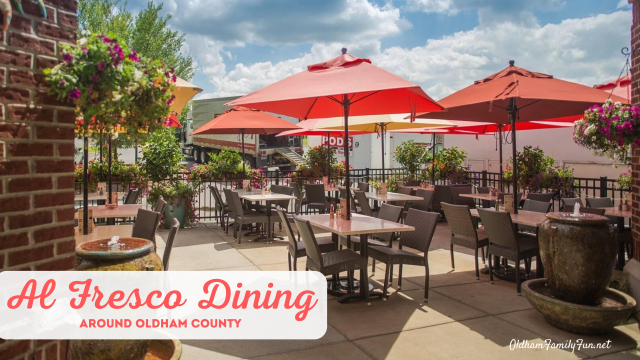 outdoor dining in Oldham County